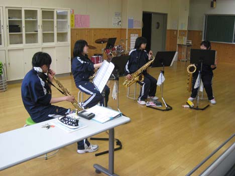 Our Brass Band practice.