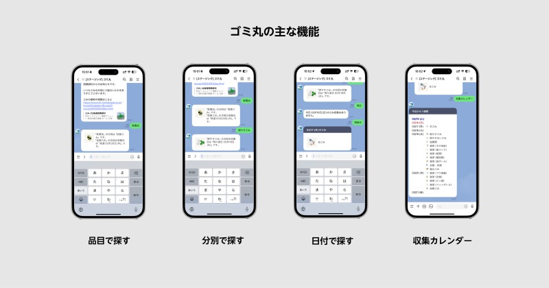 ゴミ丸の主な機能